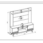Rack Com Painel Para Tv Até 55 Polegadas 2 Portas Colorado Tu
