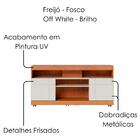Rack Com Painel Para Tv Até 55 Polegadas 2 Portas Yara Maia F