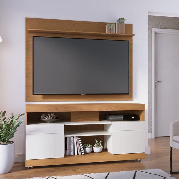 Rack Com Painel Para Tv Até 55 Polegadas 2 Portas Yara Maia F