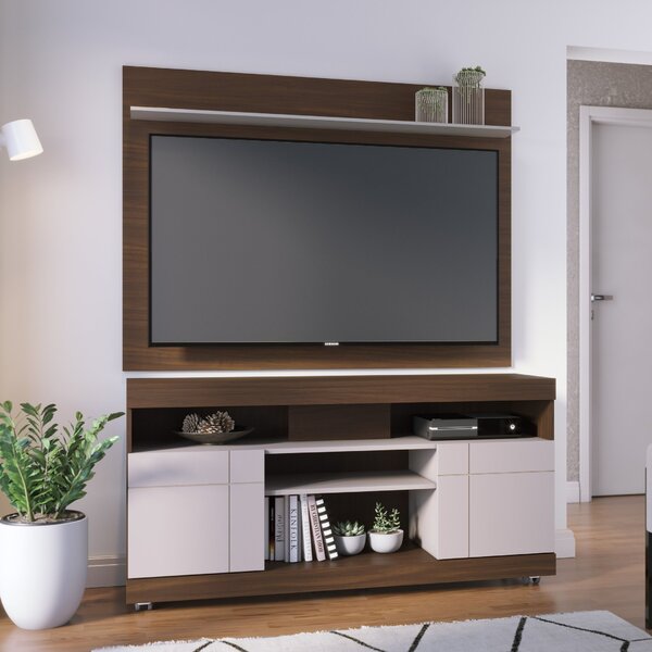 Rack Com Painel Para Tv Até 55 Polegadas 2 Portas Yara Maia N