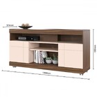 Rack Com Painel Para Tv Até 55 Polegadas Bello 2 Portas Nogue