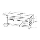 Rack Com Painel Para Tv Até 55 Polegadas Dinamarca Preto 136