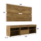 Rack Com Painel Para Tv Até 55 Polegadas E 1 Porta 5 Nichos E