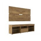 Rack Com Painel Para Tv Até 55 Polegadas E 1 Porta 5 Nichos E