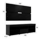 Rack Com Painel Para Tv Até 55 Polegadas E 1 Porta 5 Nichos E