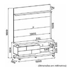 Rack Com Painel Para Tv Até 55 Polegadas Reflecta Dj Móveis