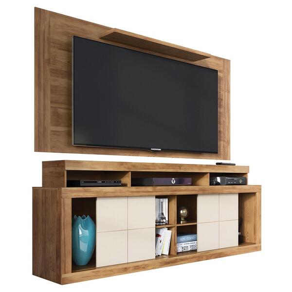 Rack Com Painel Para Tv Até 55 Polegadas Titan Caemmun