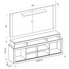 Rack Com Painel Para Tv Até 55 Polegadas Titan Caemmun