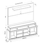 Rack Com Painel Para Tv Até 55 Polegadas Titan Caemmun