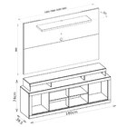 Rack Com Painel Para Tv Até 55 Polegadas Titan Caemmun