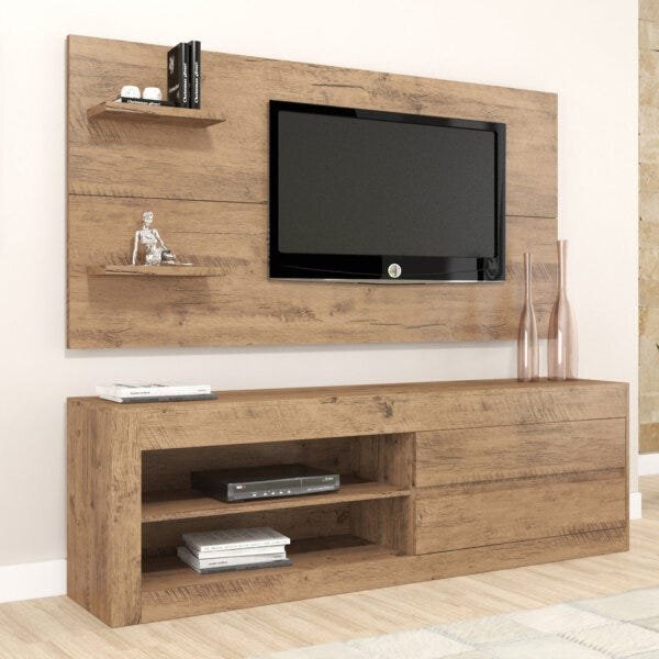 Rack Com Painel Para Tv Até 55 Polegadas Top Espresso Móveis