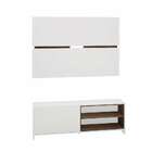 Rack Com Painel Para Tv Até 58 Polegadas Berlim Branco E Made