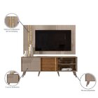 Rack Com Painel Para Tv Até 60 Polegadas 2 Portas Cronos  Fen