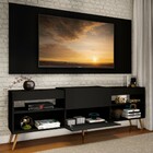 Rack Com Painel Para Tv Até 60 Polegadas Milão 1 Porta 2 Prat