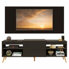 Rack Com Painel Para Tv Até 60 Polegadas Milão 1 Porta 2 Prat