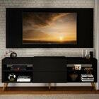 Rack Com Painel Para Tv Até 60 Polegadas Milão 1 Porta 2 Prat