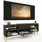 Rack Com Painel Para Tv Até 60 Polegadas Milão 1 Porta 2 Prat