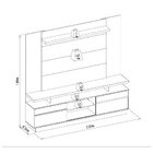 Rack Com Painel Para Tv Até 60 Polegadas Recife E Aurora Líne
