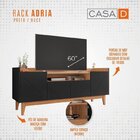 Rack Com Painel Para Tv Até 60 Polegadas Retrô Adria Esmerald