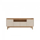 Rack Com Painel Para Tv Até 60 Polegadas Retrô Adria Esmerald