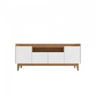 Rack Com Painel Para Tv Até 60 Polegadas Retrô Adria Esmerald