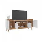 Rack Com Painel Para Tv Até 60 Polegadas Retrô Adria Esmerald