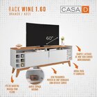 Rack Com Painel Para Tv Até 60 Polegadas Retrô Com Adega Wine