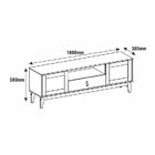 Rack Com Painel Para Tv Até 60 Polegadas Retrô Esmeralda Vers