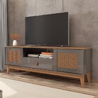 Rack Com Painel Para Tv Até 60 Polegadas Retrô Esmeralda Vers