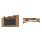 Rack Com Painel Para Tv Até 60 Polegadas Retrô Esmeralda Vers