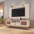 Rack Com Painel Para Tv Até 60 Polegadas Retrô Esmeralda Vers