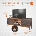 Rack Com Painel Para Tv Até 60 Polegadas Retrô Ravena Esmeral