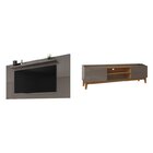 Rack Com Painel Para Tv Até 60 Polegadas Retrô Ravena Esmeral