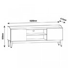 Rack Com Painel Para Tv Até 60 Polegadas Retrô Ravena Esmeral