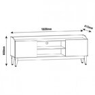 Rack Com Painel Para Tv Até 60 Polegadas Retrô Ravena Esmeral