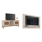 Rack Com Painel Para Tv Até 60 Polegadas Retrô Safira Versáti