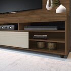 Rack Com Painel Para Tv Até 60 Polegadas Samba Yescasa Cacau/