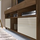 Rack Com Painel Para Tv Até 60 Polegadas Samba Yescasa Cacau/