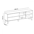 Rack Com Painel Para Tv Até 60 Polegadas Verona 2 Gavetas Off