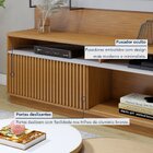 Rack Com Painel Para Tv Até 65 Polegadas 100% Mdf Granada  Na