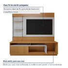 Rack Com Painel Para Tv Até 65 Polegadas 100% Mdf Granada  Na