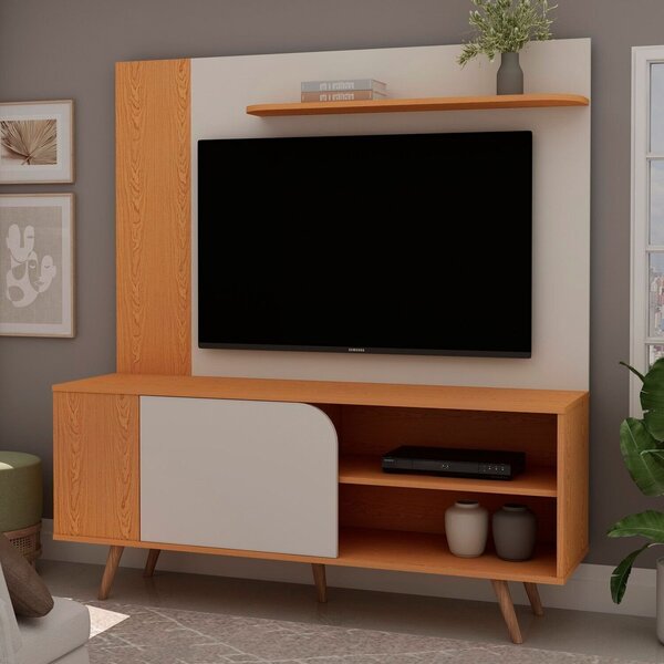 Rack Com Painel Para Tv Até 65 Polegadas 140cmx147,5cm Porta De Correr ...