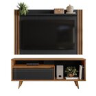 Rack Com Painel Para Tv Até 65 Polegadas 173cmx163cm Ripado F