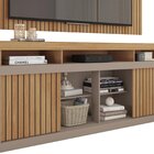 Rack Com Painel Para Tv Até 65 Polegadas 174cmx180cm Com Ripa