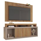 Rack Com Painel Para Tv Até 65 Polegadas 174cmx180cm Com Ripa