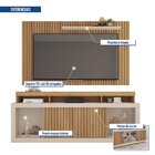 Rack Com Painel Para Tv Até 65 Polegadas 174cmx180cm Com Ripa