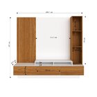 Rack Com Painel Para Tv Até 65 Polegadas 3 Gavetas E 5 Nichos