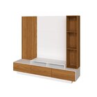 Rack Com Painel Para Tv Até 65 Polegadas 3 Gavetas E 5 Nichos