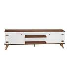 Rack Com Painel Para Tv Até 65 Polegadas Cambridge Branco E M