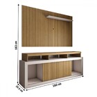 Rack Com Painel Para Tv Até 65 Polegadas Columbia Ripado 2 Po